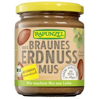 Erdnussmus braun