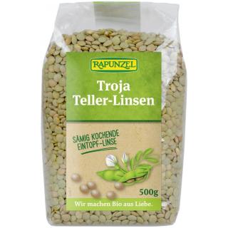 Troja Teller-Linsen (grün bis braun)