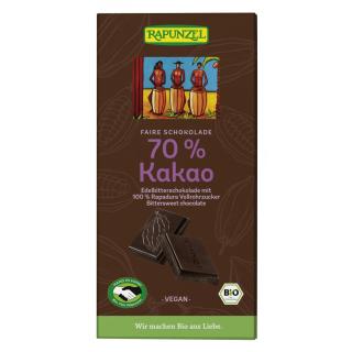 Edelbitter Schokolade 70% Kakao (Rapadura) HIH