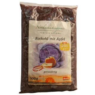 Rotkohl mit Apfel im Beutel