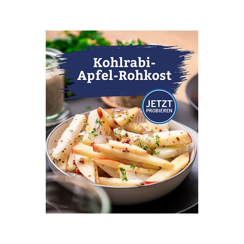 Kohlrabi-Apfel-Rohkost