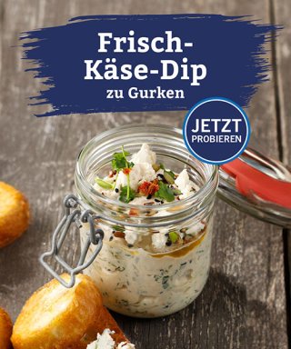 Frischkäse-Dip (mit Gurke)