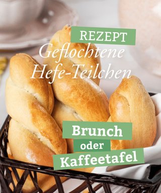 Geflochtene Hefe-Teilchen