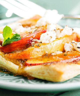 Feine Nektarinen Tartes mit Manouri