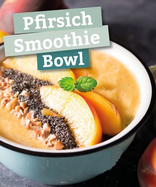 Pfirsich-Smoothie-Bowl