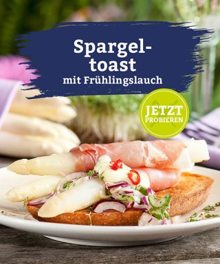 Spargeltoast mit Frühlingslauch