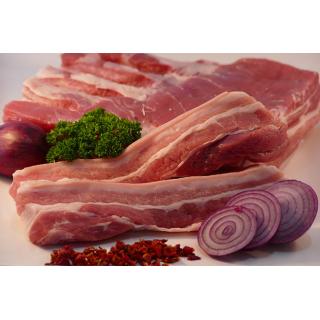 Schweinebauch frisch (abgepackt, 2 Stück, ca. 200g)
