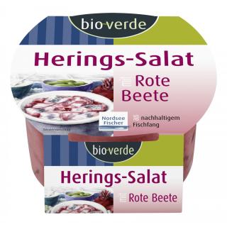 Herings-Salat Rote Beete in Joghurt-Sauce