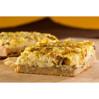 Zwiebelkuchen m. Räuchertofu