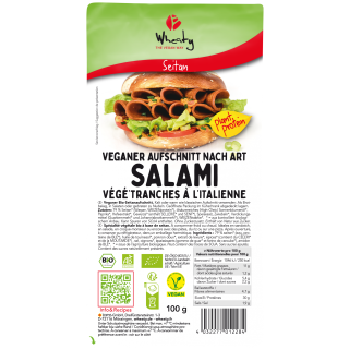 Veganer Aufschnitt Salami Art