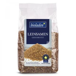 b*Leinsamen geschrotet