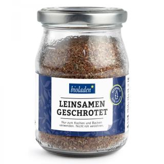 b*Leinsamen geschrotet
