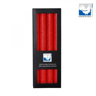 Stearin-Stabkerze rot