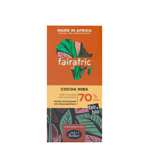 Zartbitterschokolade 70% mit Nibs