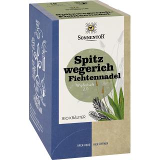 Spitzwegerich-Fichtennadel Tee
