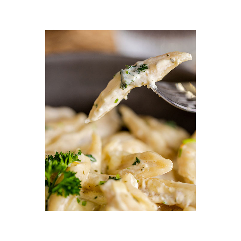 Scherennudeln mit Kräuter-Sauce